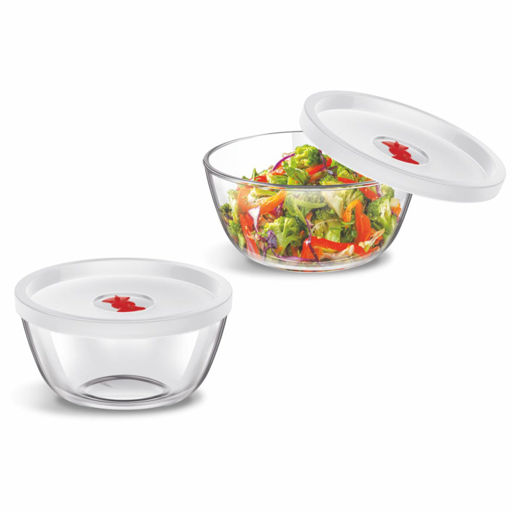 Signoraware Divine Mixing Bowl Gift Set With Lid - 2 Pieces - 1 U