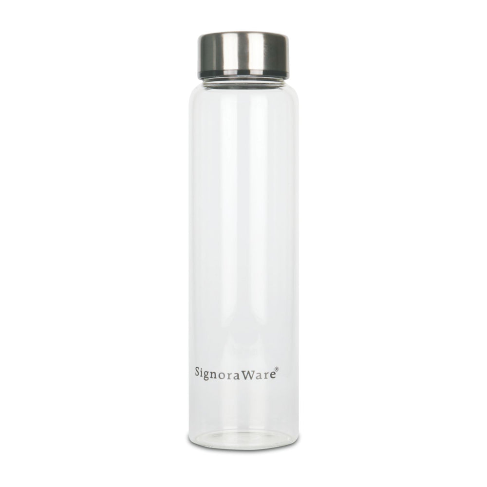 Signoraware Element Borosilicate Glass Bottle - Transparent - 1 L