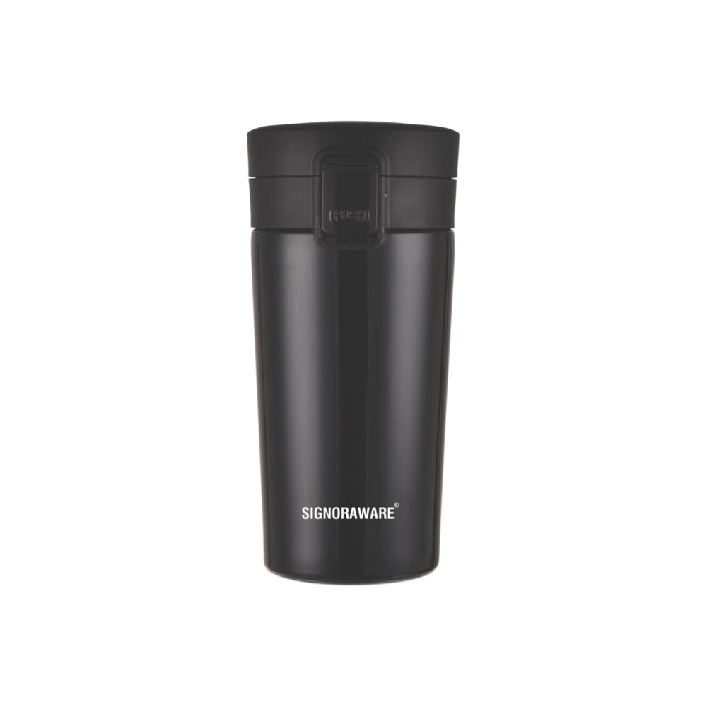 SignoraWare Insulated Stainless Steel Coffee Mug - Black - 350 ml