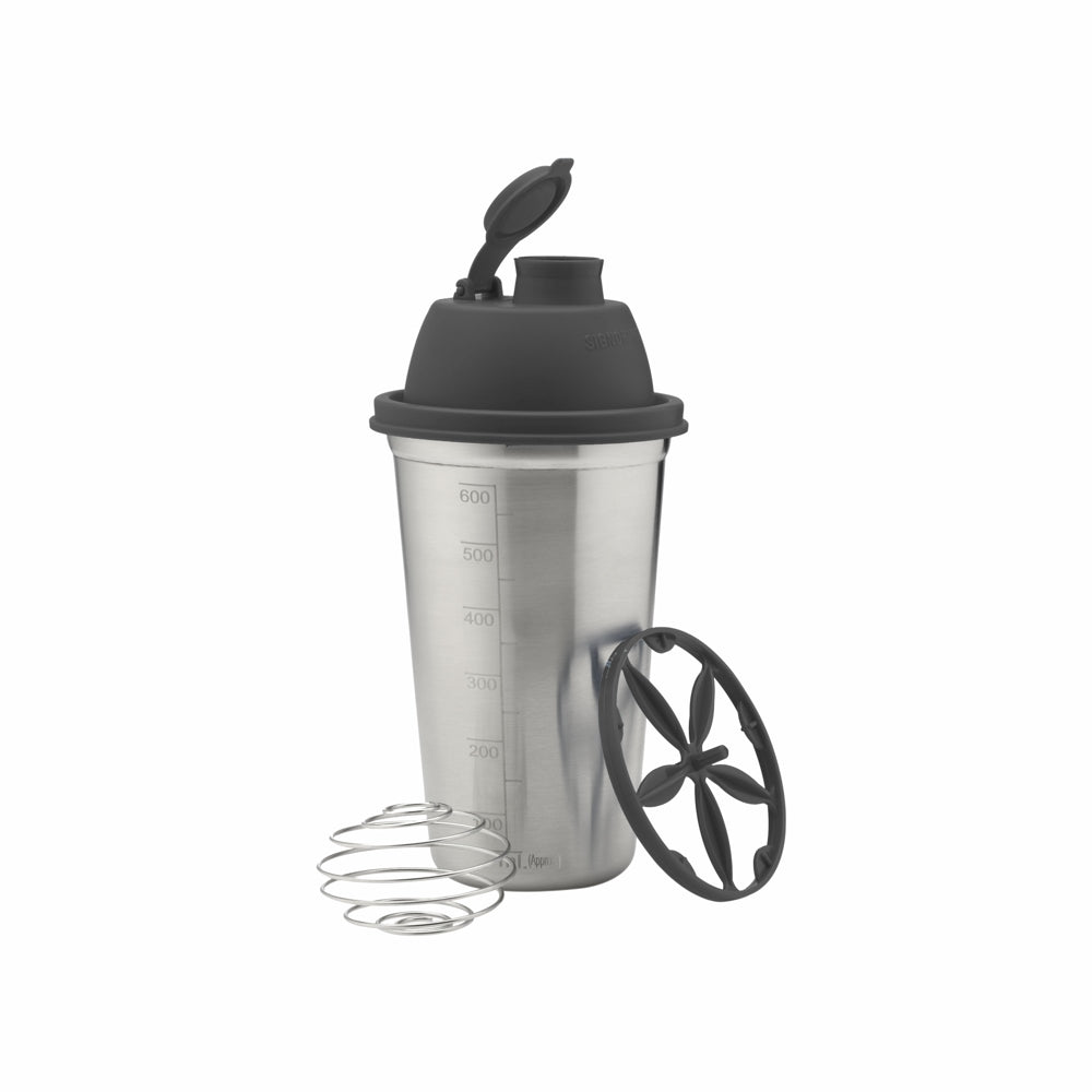 Signoraware Stainless Steel Shaker - Black - 650 ml