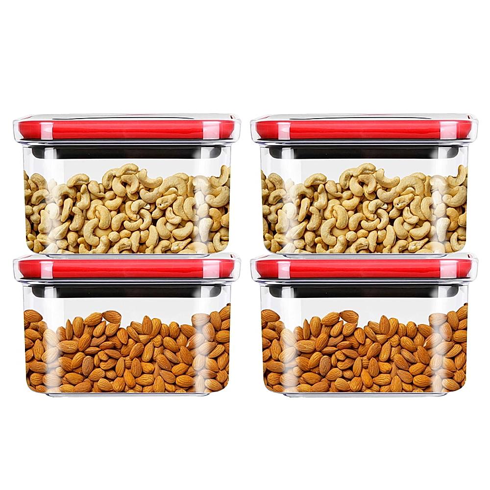 Soros Air Tight Kitchen Storage Container (600 ml) - Set Of 4 - 1 Unit