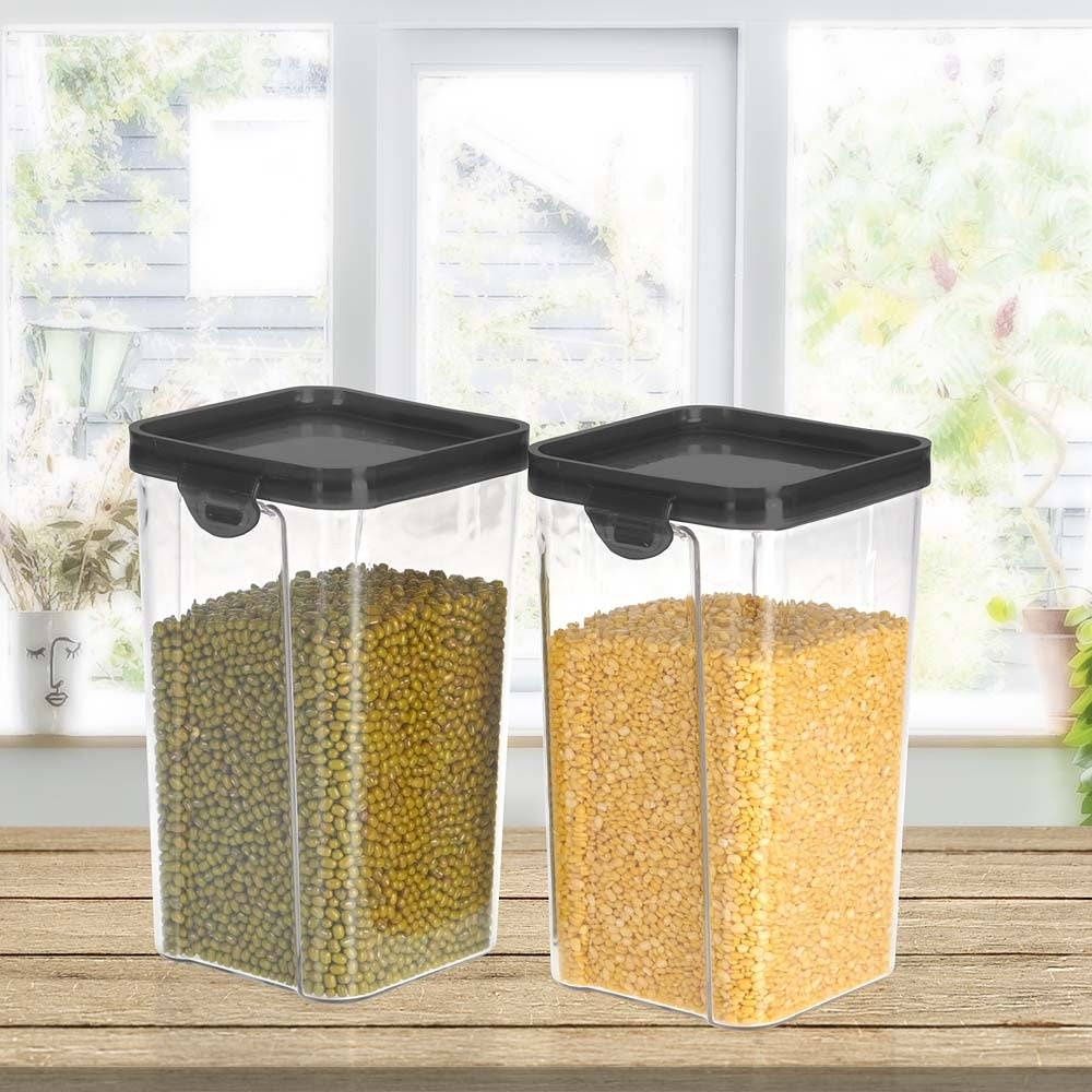 Steelo So Fresh Stack Plastic Container (1300 ml) - Set Of 2 - 1 Unit