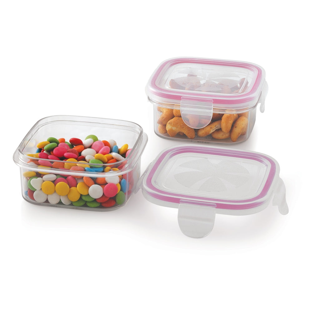 Steelo Sofresh Square Plastic Container - 2x400 ml - 1 U