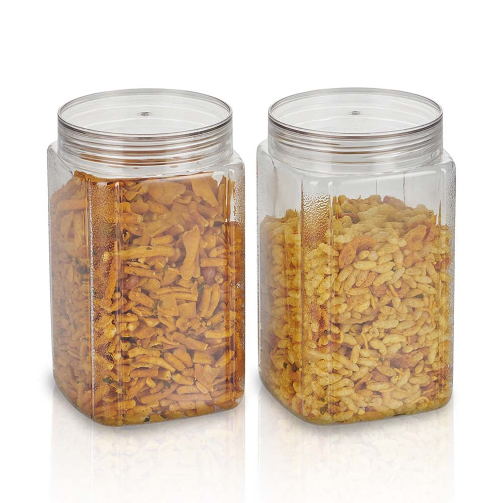 Steelo Varg Plastic Container (1500 ml) - Set Of 2 - 2 U