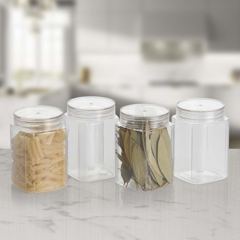 Steelo Varg Plastic Container (750 ml) - Set Of 4 - 1 U