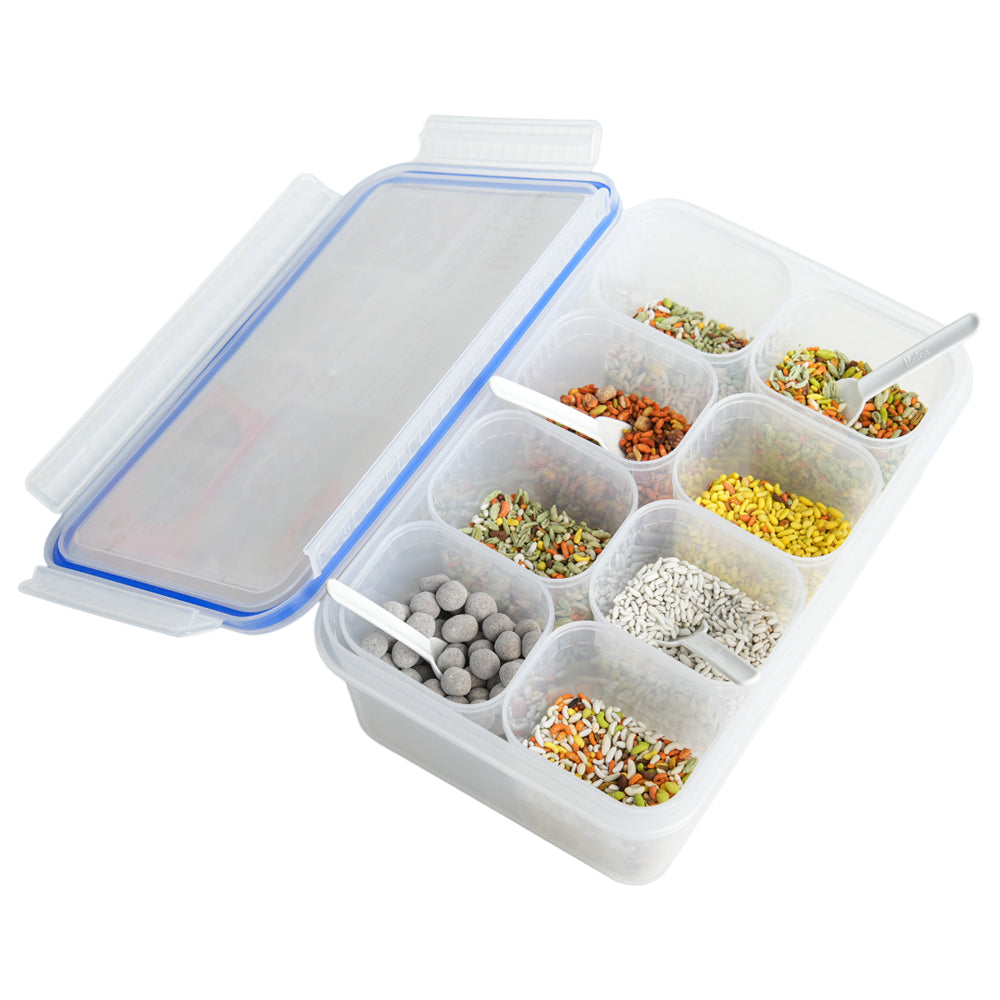 Unica 1K Masala Box With Unilock Lid - Transparent - 1 U