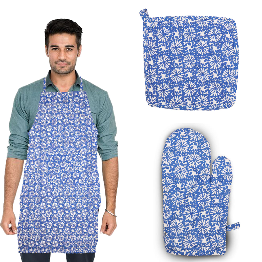 VAA Dots Kitchen Utility Set (Blue) - 3 Pieces - 1 U