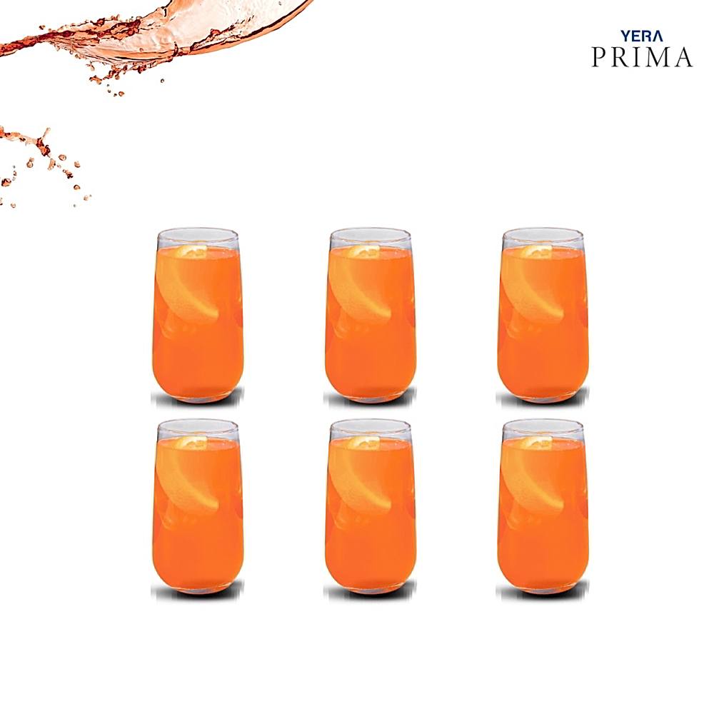 Yera Prima Blown Glass Tumbler (340ml) - Set Of 6 - 1 U