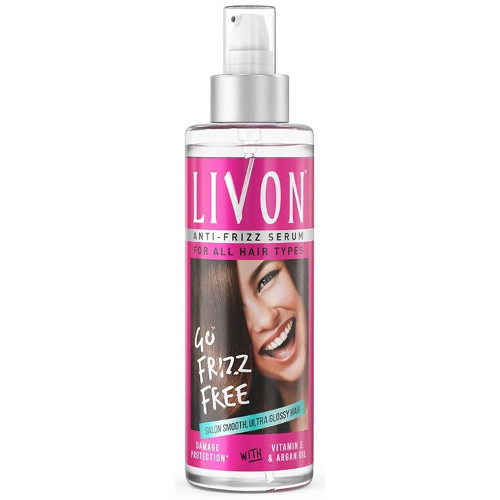 Livon Hair Serum for Frizz-free Smooth Hair With Argan Oil & Vitamin E - 200ml
