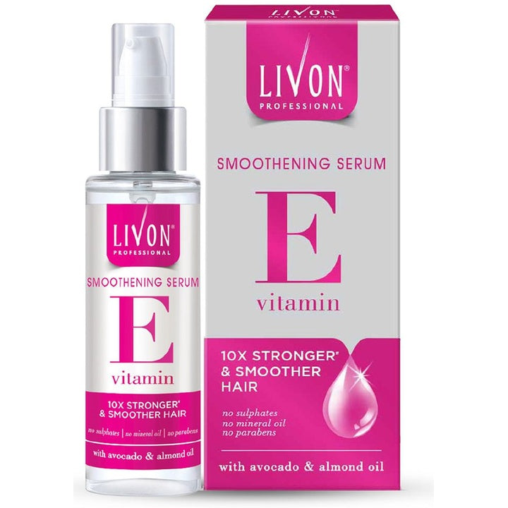 Livon Professional Vitamin E Smoothening Serum For Frizz-Free Hair With Avocado 100ml