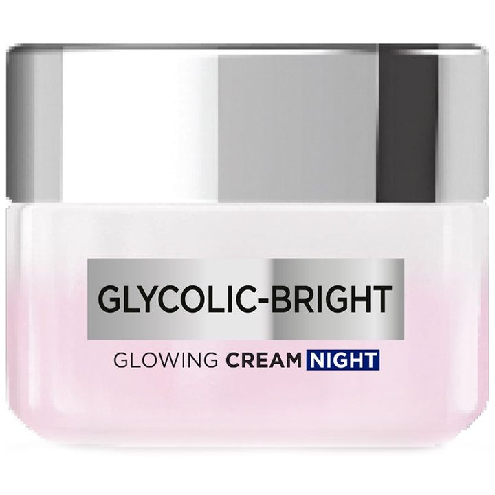 LOreal Paris Glycolic Bright Glowing Night Cream with Gel-Like Cream Texture - 15 ml