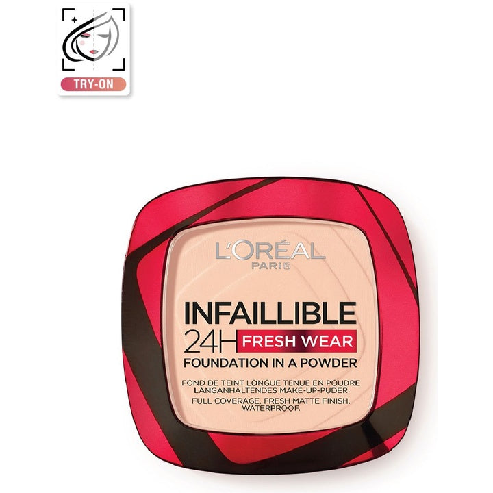 LOreal Paris Infallible 24H Fresh Wear Powder Foundation 9 g - Rose Sand 180