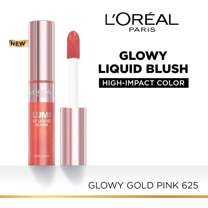 LOreal Lumi Le Liquid Radiant & Glowy Finish Blush 10g - Gold Pink 625