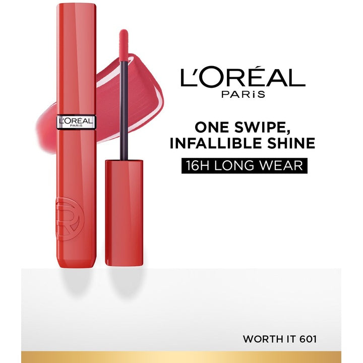 LOreal Paris Infallible Laque Resistance Longwear Liquid Lipstick 4 ml - Worth It 601