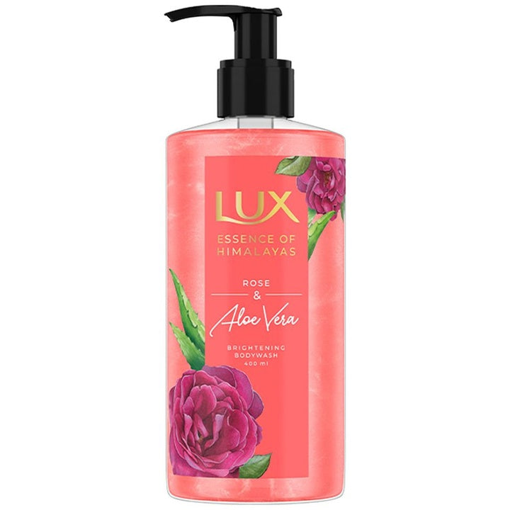 LUX Essence of Himalayas Rose & Aloe Vera Brightening Dual Tone Shimmer Body Wash - 400ml