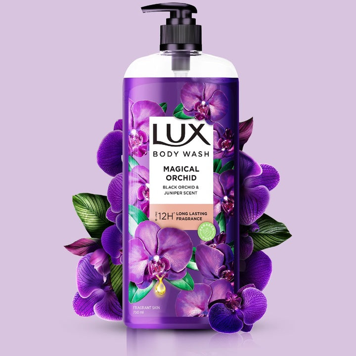 LUX Magical Orchid Bodywash with Black Orchid & Juniper Oil - 750 ml