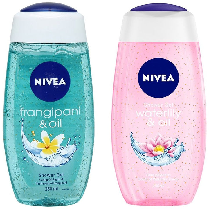 Nivea Set of 2 Frangipani & Oil - Waterlily & Oil Shower Gels