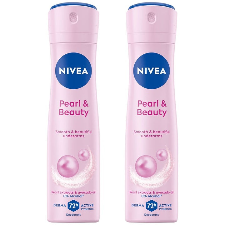 Nivea Women Set of 4 Pearl & Beauty 0% Alcohol Deodorants - 150 ml each