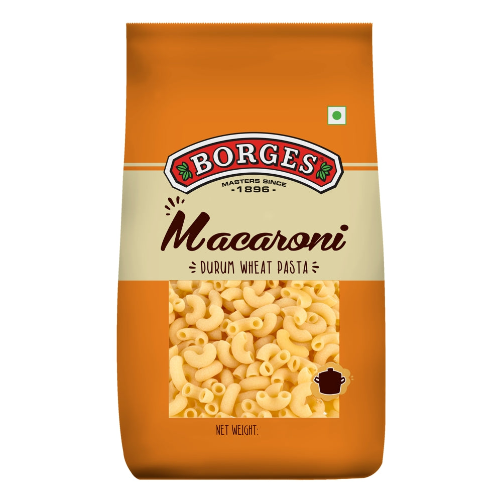 Borges Macaroni Durum Wheat Pasta - 1 kg