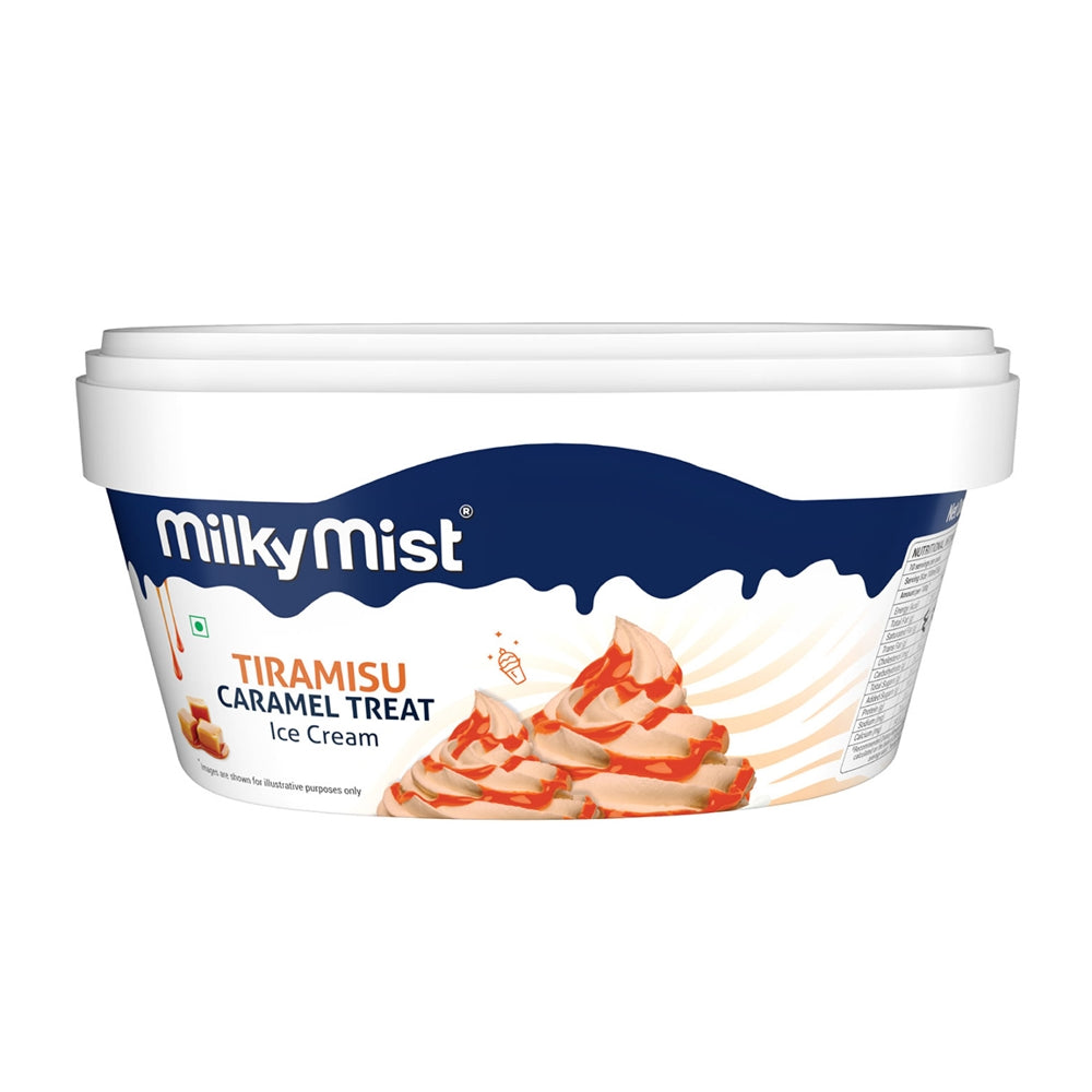 Milky Mist Tiramisu Caramel Treat Ice Cream Tub - 1 L