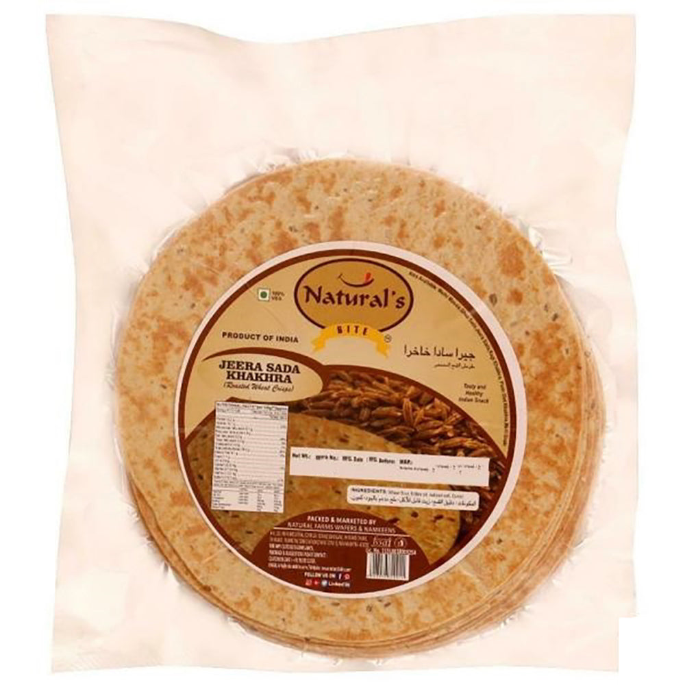 Natural's Bite Jeera Sada Khakhra - 180 g