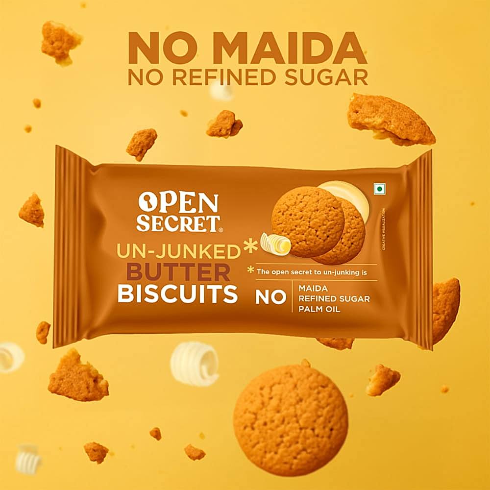 Open Secret Un-Junked Butter Biscuits - 40 g