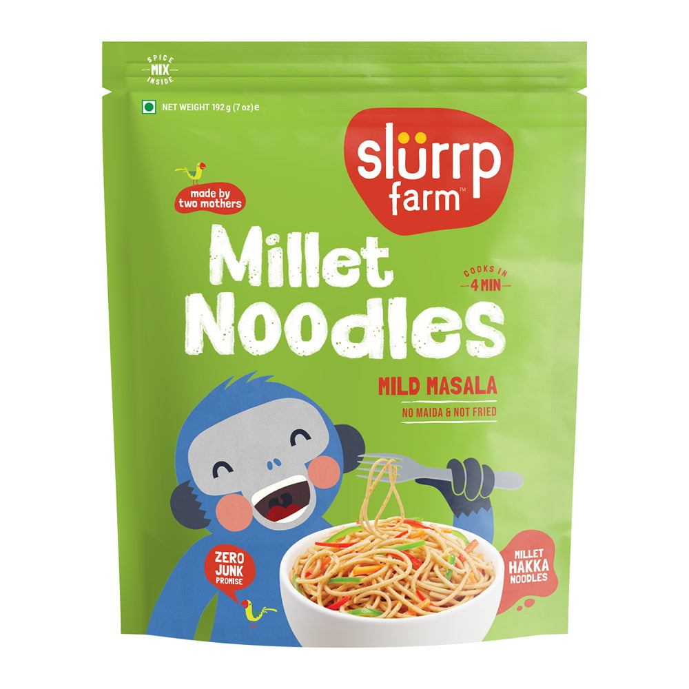 Slurrp Farm Little Millet Mild Masala Noodles - 192 g