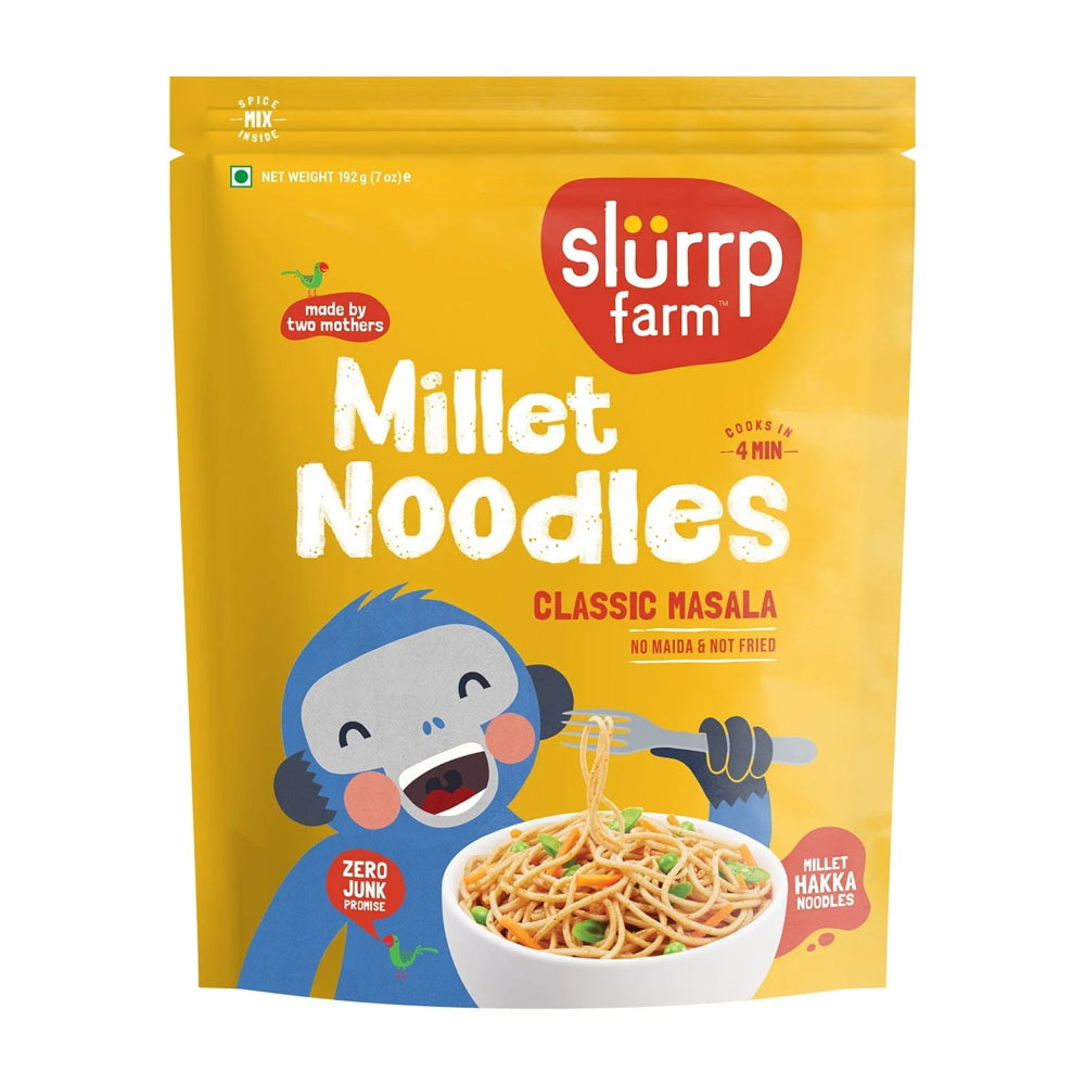 Slurrp Farm Millet Classic Masala Noodles - 192 g