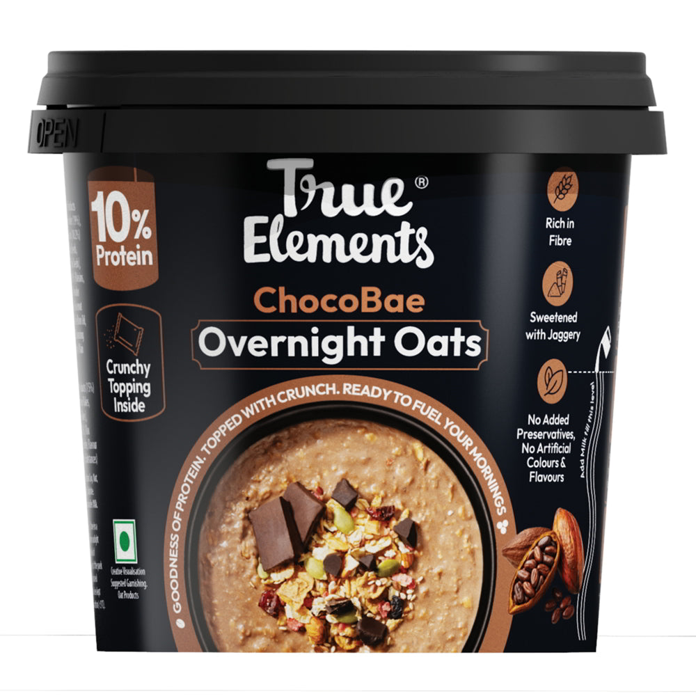 True Elements ChocoBae Overnight Oats - 62 g