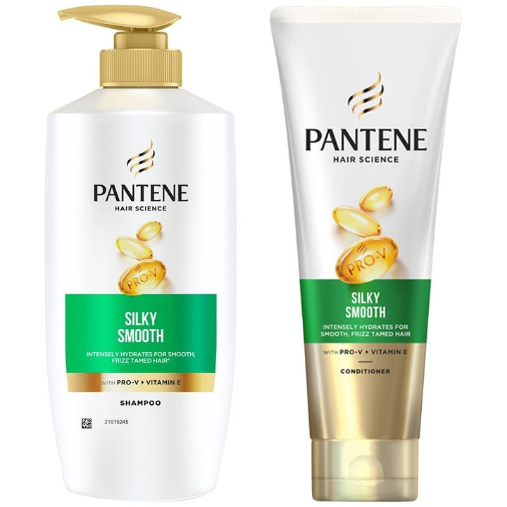 Pantene Set of Silky Smooth Conditioner - 200ml & Shampoo - 650ml