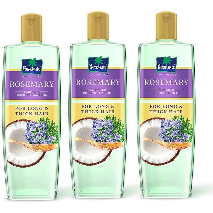 Parachute Set of 3 Advanced Rosemary-Enriched Coconut Hair Oil - 300 ml