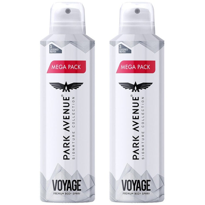 Park Avenue Men Set of 2 Mega Voyage Perfume Spray - 156g (220 ml) each
