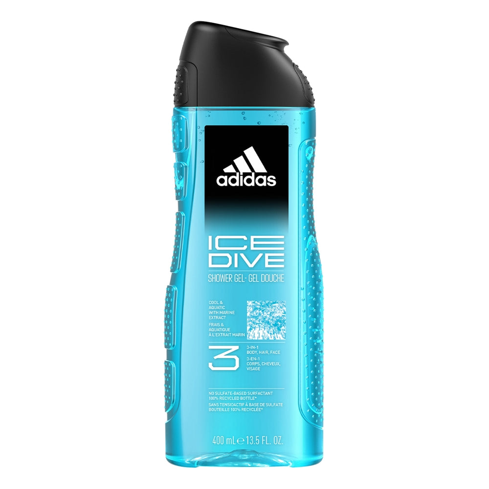 Adidas Ice Dive 3-In-1 Shower Gel - 400 ml
