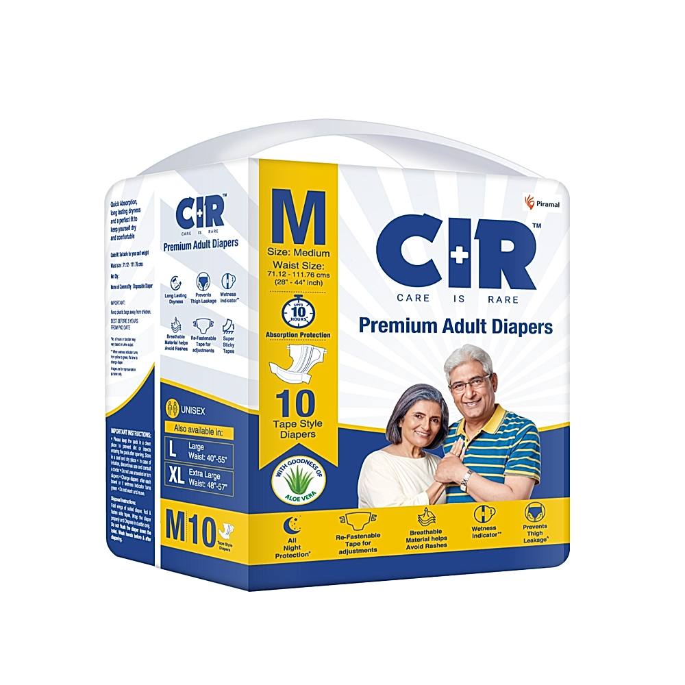 CIR Premium Adult Diapers Unisex (M) - 10 U
