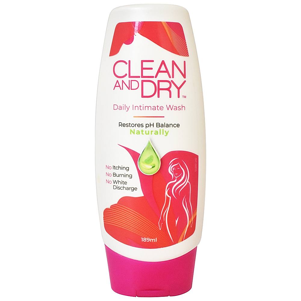 Clean And Dry Intimate Wash - 189 ml