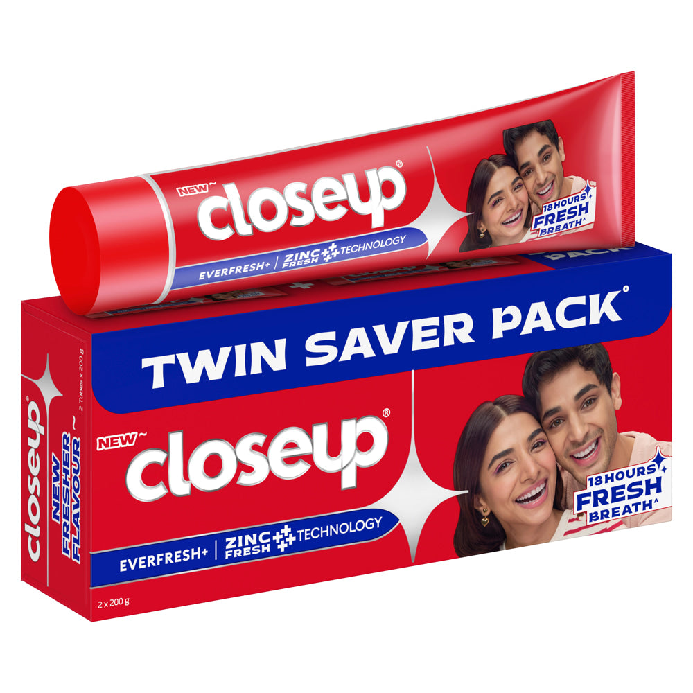 Closeup Twin Saver Pack 18 Hours Fresh Breath - 2 x 200 g