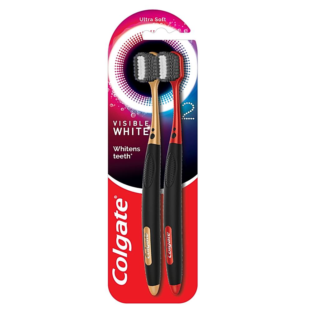 Colgate Visible White Ultra Soft Toothbrush - 2 U