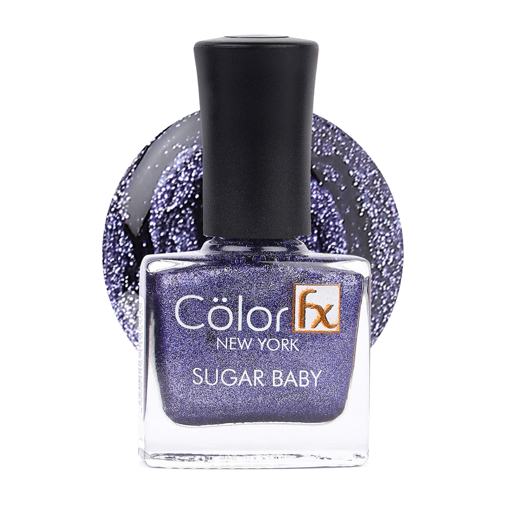 Colour Fx New York Sugar Royal 114 Nail Enamel - Blue - 9 ml