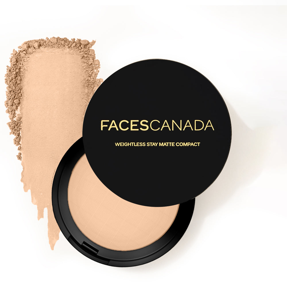 Faces Canada Weightless Matte Finish Compact Powder (Sand) - 9 g - Beige 03
