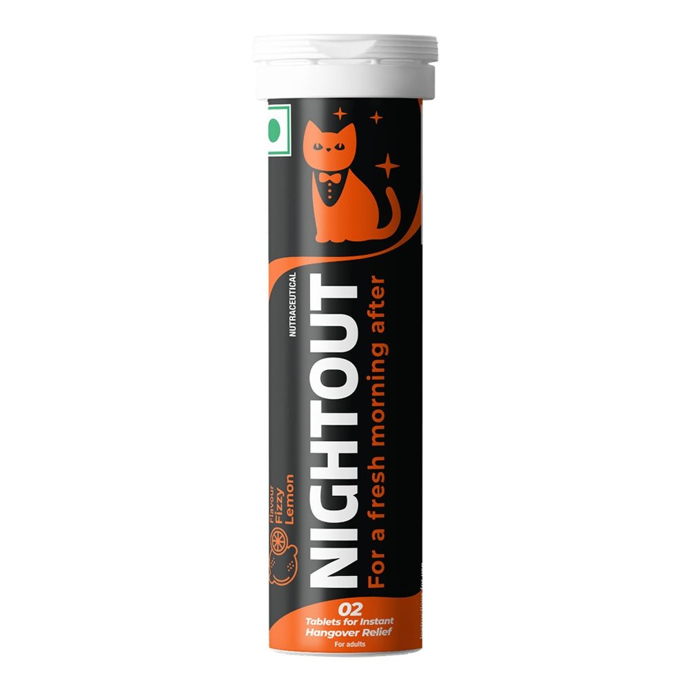 Fast & Up Nightout Instant Hangover Relief Tablet - Fizzy Lemon - 10 U