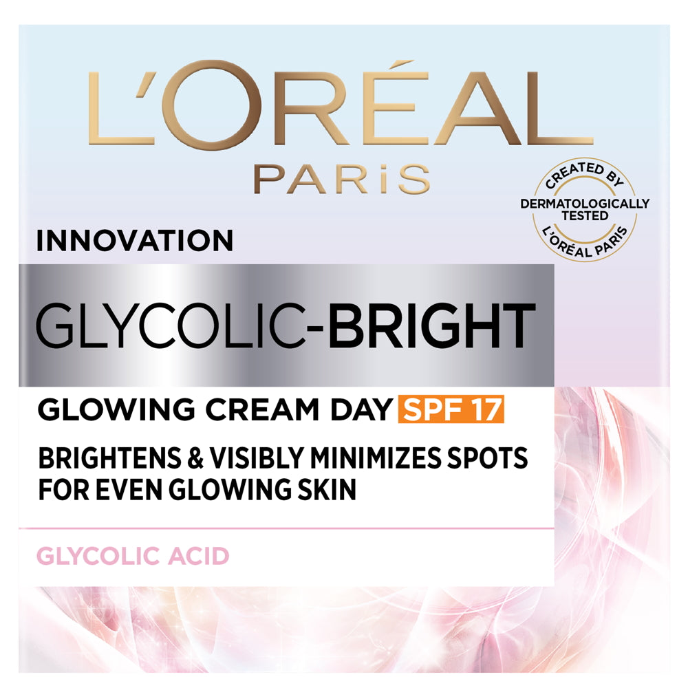 L'Oreal Paris Glycolic Bright Day Cream With SPF 17 - 50 ml