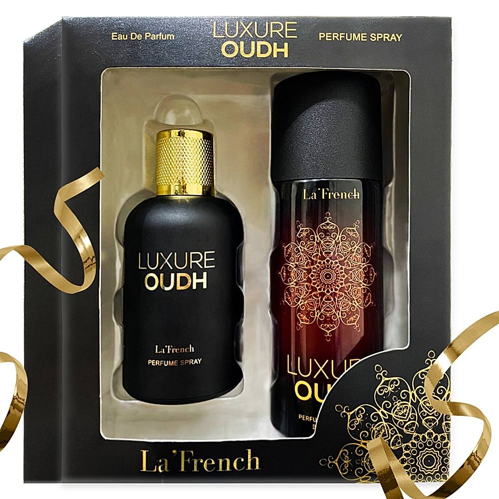 La French Luxure Oudh Perfume & Deodorant Gift Set - 1 U