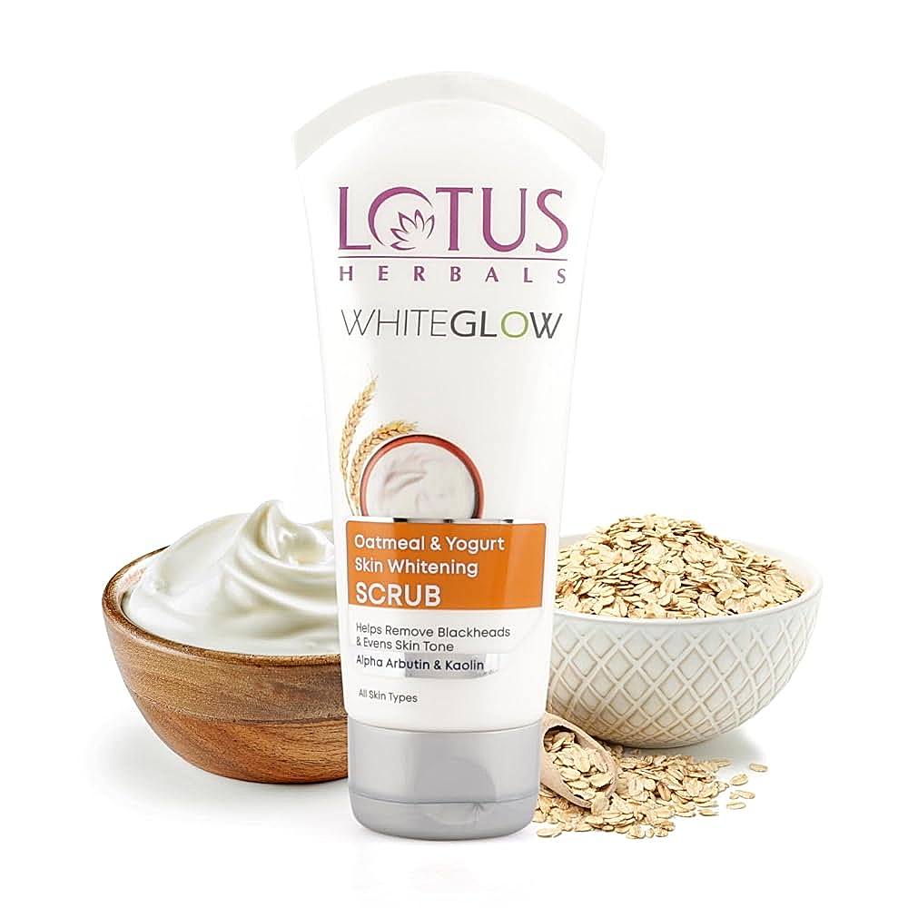 Lotus Herbals Oatmeal & Yogurt Skin Whitening Scrub - 100 g
