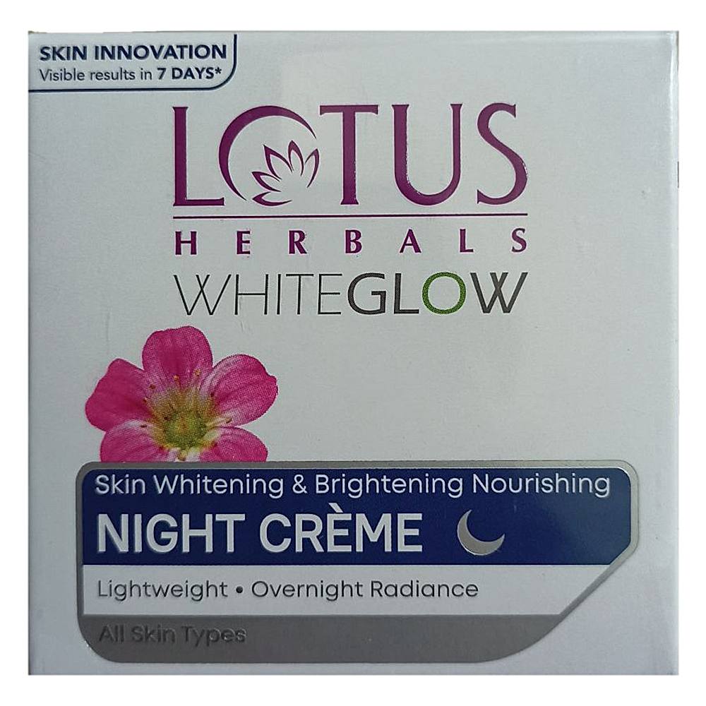 Lotus Herbals Whiteglow Night Cream - 60 g
