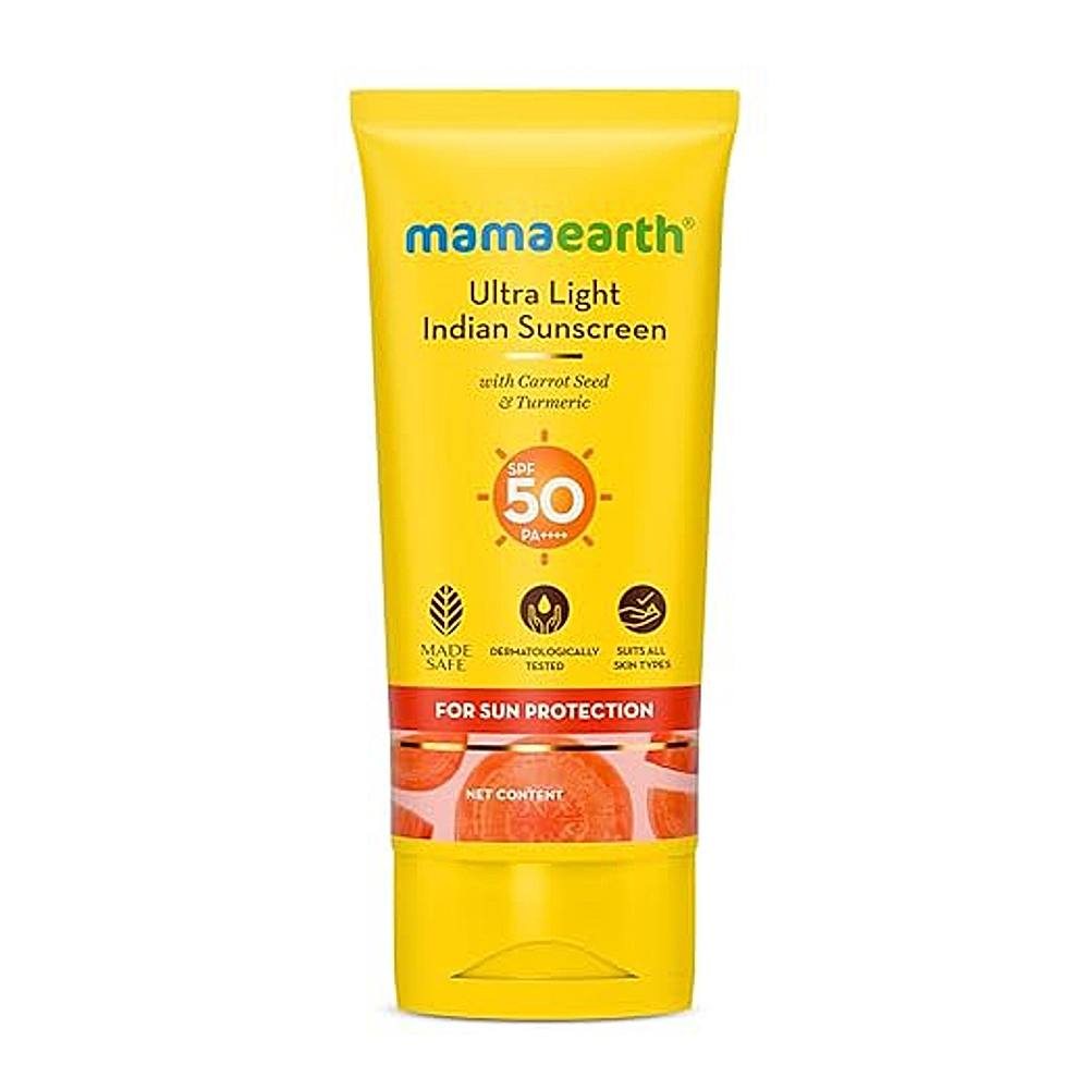 Mamaearth Ultra Light Indian Sunscreen SPF 50 - 80 g