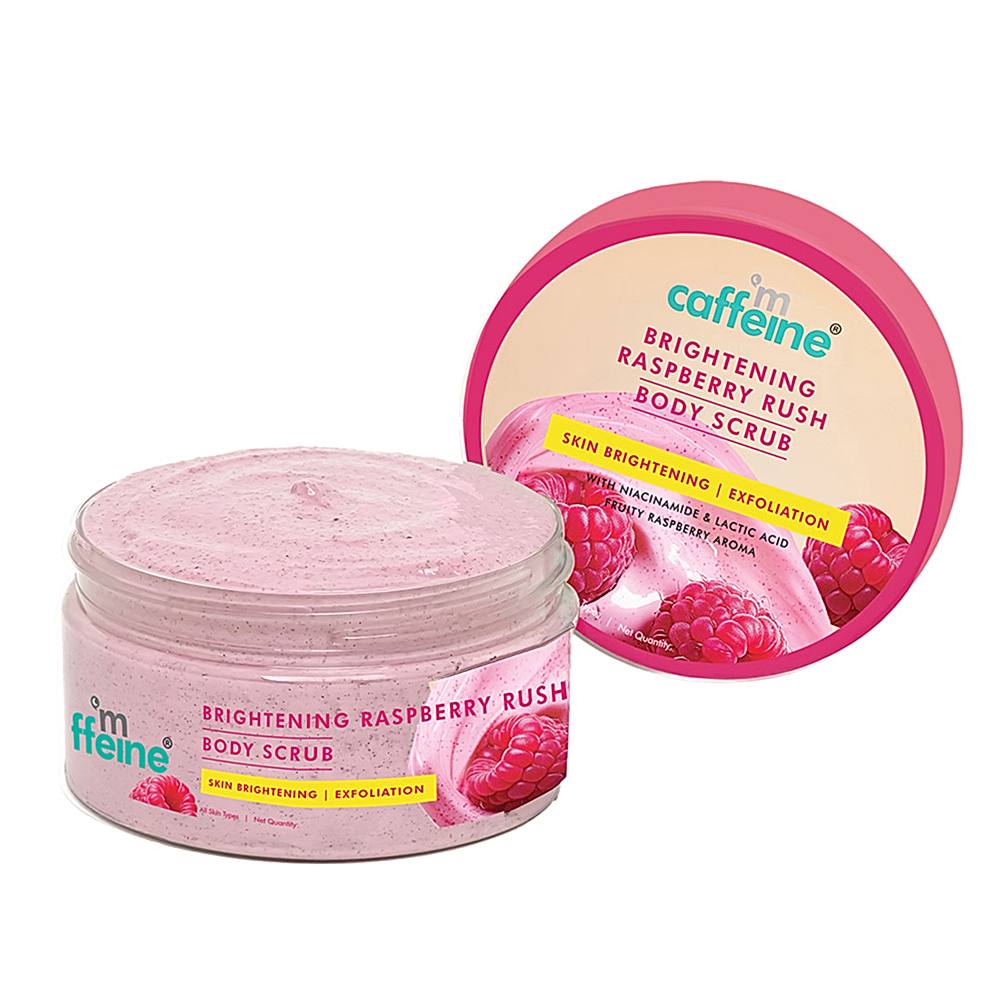 mCaffeine Brightening Raspberry Rush Body Scrub - 175 g