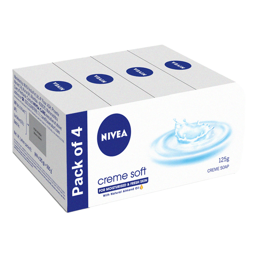 Nivea Creme Soft Soap Pack - 125 g x 4 U