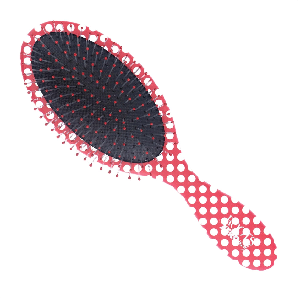 Roots Hair Brush (RZTO:RP) Ovale - Red & White - 1 U