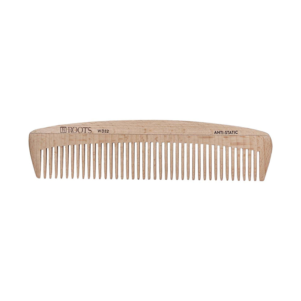 Roots Hair Comb Wooden WD32 - 1 U