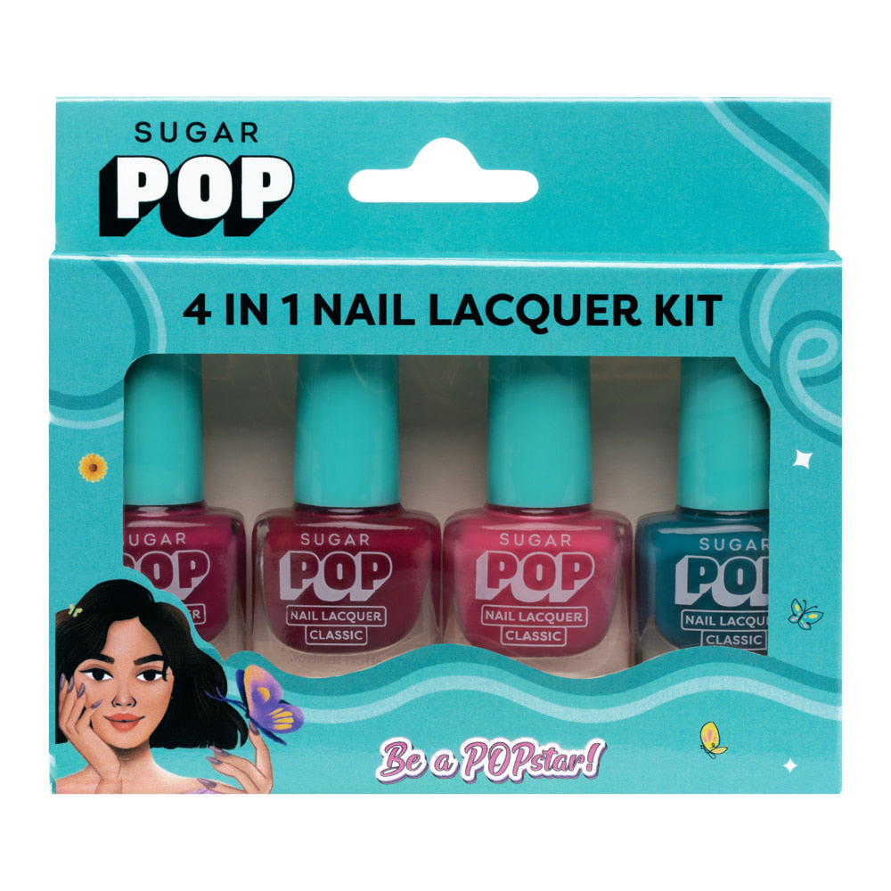 Sugar Pop 4 In 1 Nail Lacquer Kit 03 Radiant Rainbow - 4 x 5 ml